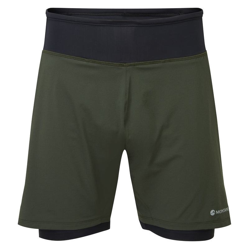 Montane Slipstream Twin Skin Löpar Shorts Herr Mörkgröna | MBX9732RQ