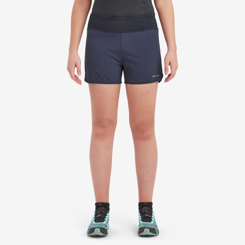 Montane Slipstream Twin Skin Trail Löpar Shorts Dam Mörkblå | TUZ2576OR