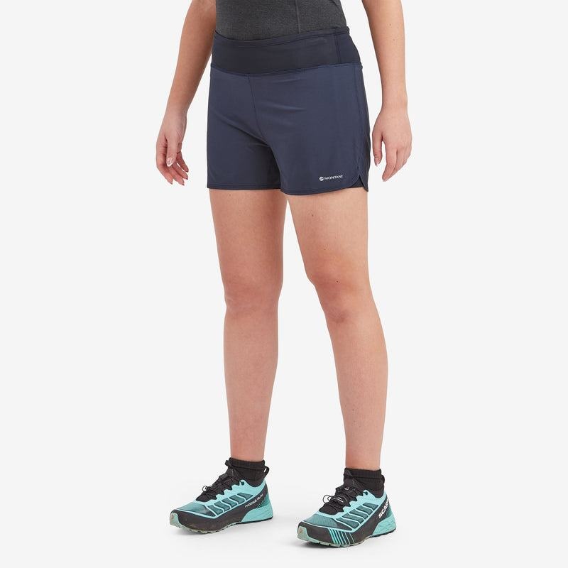 Montane Slipstream Twin Skin Trail Löpar Shorts Dam Mörkblå | TUZ2576OR