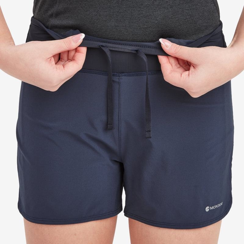 Montane Slipstream Twin Skin Trail Löpar Shorts Dam Mörkblå | TUZ2576OR