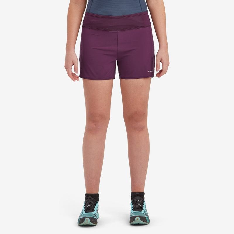 Montane Slipstream Twin Skin Trail Löpar Shorts Dam Lila | TQI6068TM