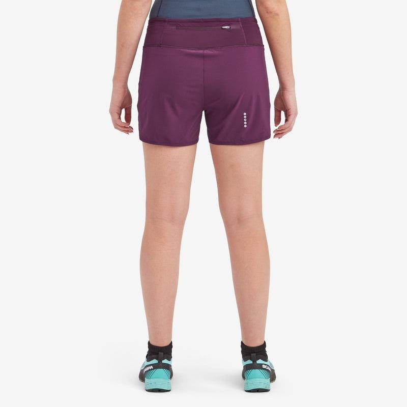 Montane Slipstream Twin Skin Trail Löpar Shorts Dam Lila | TQI6068TM