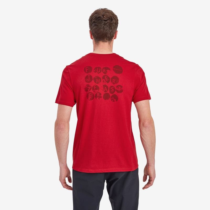 Montane Transpose T-shirt Herr Mörkröda | WSF5956HH