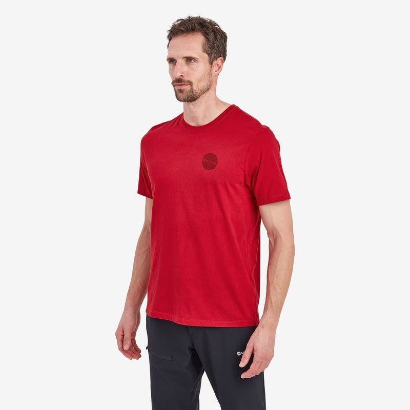 Montane Transpose T-shirt Herr Mörkröda | WSF5956HH