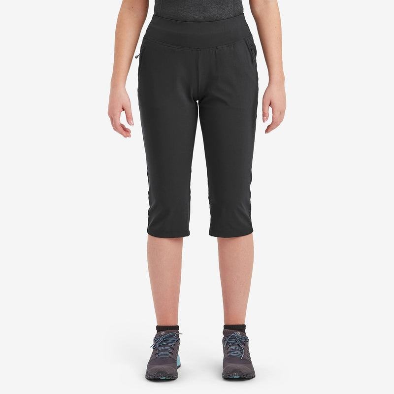 Montane Tucana Lite Stretch Capri 3/4 Leggings Dam Svarta | XGZ4024RH